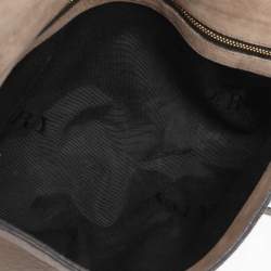 Pre Owned Burberry Taupe Grain Leather Madison Shoulder Bag