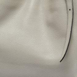 Pre Owned Burberry Grey/Beige House Check Canvas and Leather Canterbury Tote
