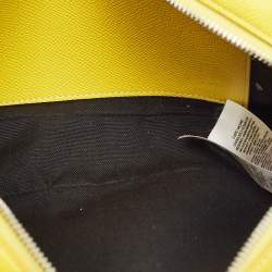 Pre Owned Burberry Yellow Leather TB Belt Bag