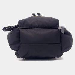 Pre Owned Burberry Black Fabric Rucksack Small