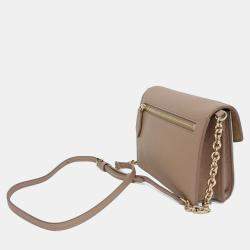 Pre Owned Burberry Beige/Brown Canvas Macken Crossbody Bag