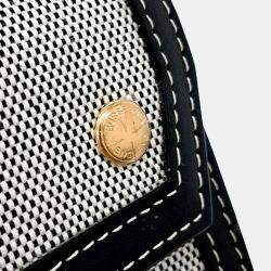 Pre Owned Burberry Black Grey Fabric Pocket Bag Mini