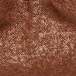 Pre Owned Burberry Brown/Beige House Check Fabric and Leather Small Canterbury Tote
