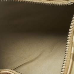 Pre Owned Burberry Pink/Beige House Check Nylon and Leather Barrel Bag