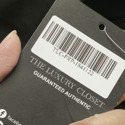 Pre Owned Burberry Black Leather and Nylon Logo Hobo