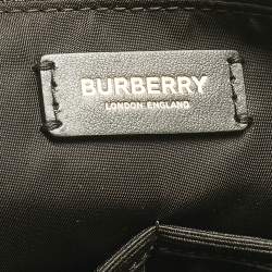Pre Owned Burberry Beige Archive Check Nylon Changing Bag