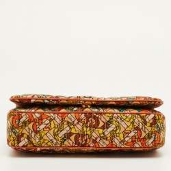 مملوكة مسبقًا حقيبة بربري لولا قماش برتقالي صغيرة