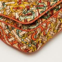 مملوكة مسبقًا حقيبة بربري لولا قماش برتقالي صغيرة