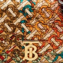 مملوكة مسبقًا حقيبة بربري لولا قماش برتقالي صغيرة