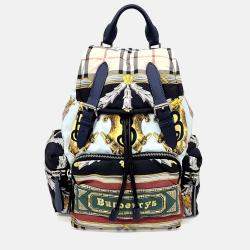 Pre Owned Burberry Multicolor Fabric Rucksack Backpack