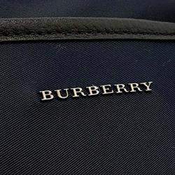 Pre Owned Burberry Navy Blue Nylon fabric shoulder bag