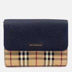 Pre Owned Burberry Multicolor Leather crossbody bag