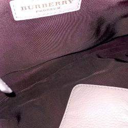 Pre Owned Burberry Pink Leather clutch and crossbody bag