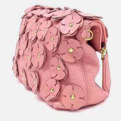 Pre Owned Burberry Pink Leather clutch and crossbody bag