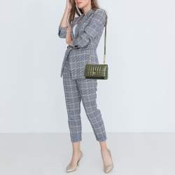 مملوكة مسبقًا Burberry Lola Small Olive Green Quilted Leather Crossbody Bag