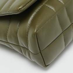 مملوكة مسبقًا Burberry Lola Small Olive Green Quilted Leather Crossbody Bag