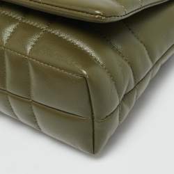 مملوكة مسبقًا Burberry Lola Small Olive Green Quilted Leather Crossbody Bag