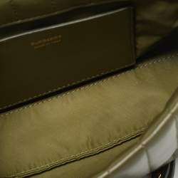 مملوكة مسبقًا Burberry Lola Small Olive Green Quilted Leather Crossbody Bag