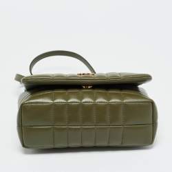 مملوكة مسبقًا Burberry Lola Small Olive Green Quilted Leather Crossbody Bag