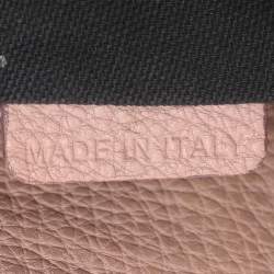 مملوكة مسبقًا Burberry Banner Small Pink/Beige Leather and House Check Canvas Tote