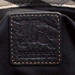 مملوكة مسبقًا حقيبة يد بربري إبزيم جلد سوداء