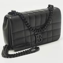 مملوكة مسبقًا Burberry Lola Mini Black Quilted Leather Chain Crossbody Bag