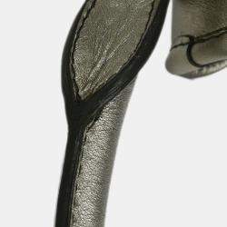 مملوكة مسبقًا حقيبة يد بربري كارو منزل بيج ذهبي