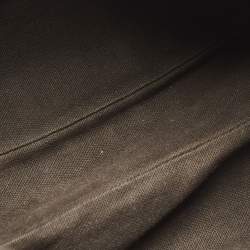 مملوكة مسبقًا Burberry Dark Brown/Beige Haymarket Coated Canvas and Leather Hobo