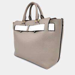 Pre Owned Burberry Leather Beige Belt Bag Medium