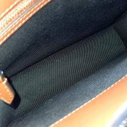 مملوكة مسبقًا Burberry Brown Leather and PVC Pocket Bag Mini