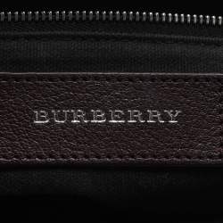 مملوكة مسبقًا Burberry Banner Small Beige Vintage Check Canvas Tote