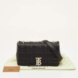مملوكة مسبقًا Burberry Lola Small Black Leather Shoulder Bag