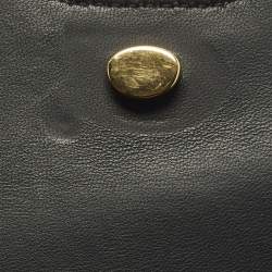 Pre Owned Burberry TB Small Beige/Black Leather Shoulder Bag