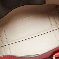 مملوكة مسبقًا حقيبة يد بربري ماريس جلد أحمر/ أزرق بحري صغيرة