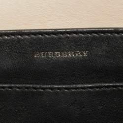 مملوكة مسبقًا حقيبة يد بربري ماريس جلد أحمر/ أزرق بحري صغيرة