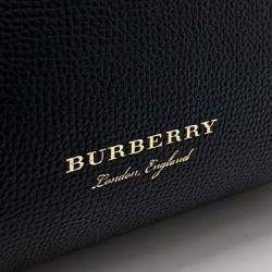مملوكة مسبقًا Burberry Black Leather Camberley Small Tote and Shoulder Bag