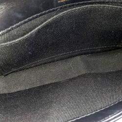 Pre Owned Burberry Black Leather TB Mini Chain Shoulder Bag