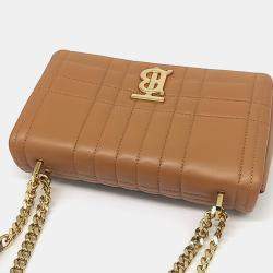 مملوكة مسبقًا Burberry Brown Leather Lola Bag Small