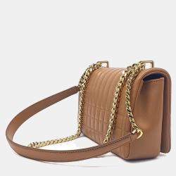 مملوكة مسبقًا Burberry Brown Leather Lola Bag Small