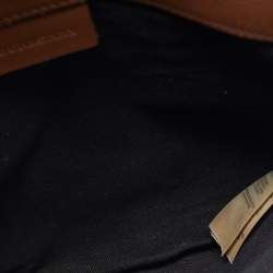 مملوكة مسبقًا Burberry Horseshoe Milton Beige/Brown House Check Canvas and Leather Crossbody Bag