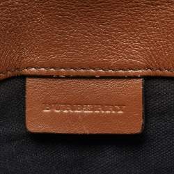 مملوكة مسبقًا Burberry Horseshoe Milton Beige/Brown House Check Canvas and Leather Crossbody Bag