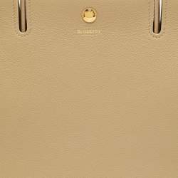 مملوكة مسبقًا Burberry Title Beige Leather Tote