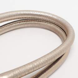 مملوكة مسبقًا Burberry Ashbury Knight Gold Leather Satchel