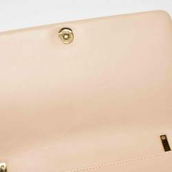 مملوكة مسبقًا حقيبة كتف بربري لولا هورسفيري جلد مبطن خوخي صغيرة