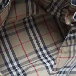 مملوكة مسبقًا حقيبة ساتشل بربري جلد أزرق فاتح غرينوود