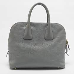 مملوكة مسبقًا حقيبة ساتشل بربري جلد أزرق فاتح غرينوود