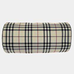 مملوكة مسبقًا Burberry Beige Brown Burberry Check Handbag