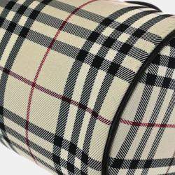 مملوكة مسبقًا Burberry Beige Brown Burberry Check Handbag