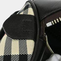 مملوكة مسبقًا Burberry Beige Brown Burberry Check Handbag