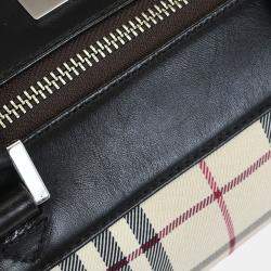 مملوكة مسبقًا Burberry Beige Brown Burberry Check Handbag